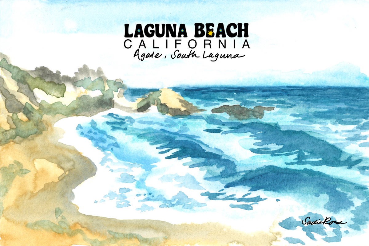 Postcard - Agate Lookout, South Laguna - Transparent Utopia by Sadie Rose