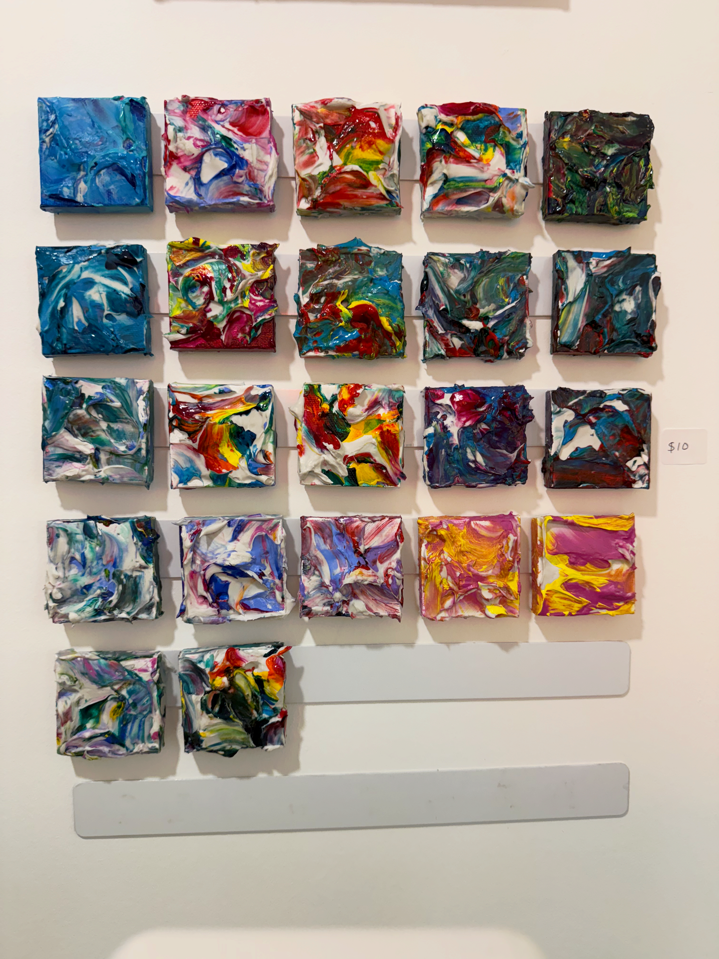 Mini Impasto Paintings - Transparent Utopia by Sadie Rose