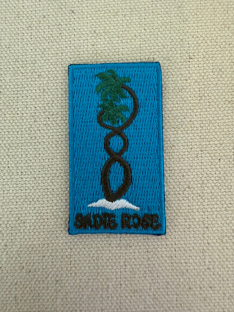 Patch - Impossible Palms – Blue (Iron-On) - Transparent Utopia by Sadie Rose