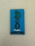 Patch - Impossible Palms – Blue (Iron-On) - Transparent Utopia by Sadie Rose
