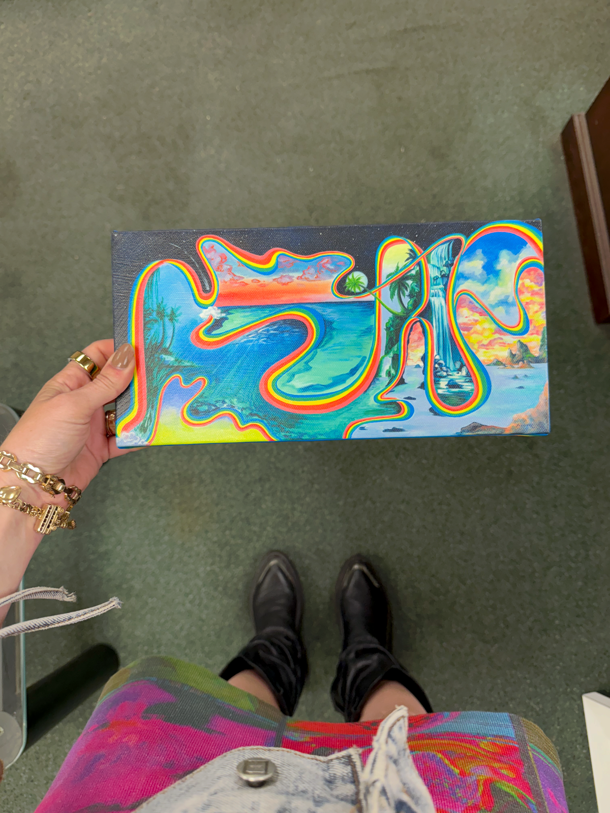 🌌 (Small) Celestial Time Warp – 11.5 x 6 Canvas (Pre-Order) - Transparent Utopia by Sadie Rose