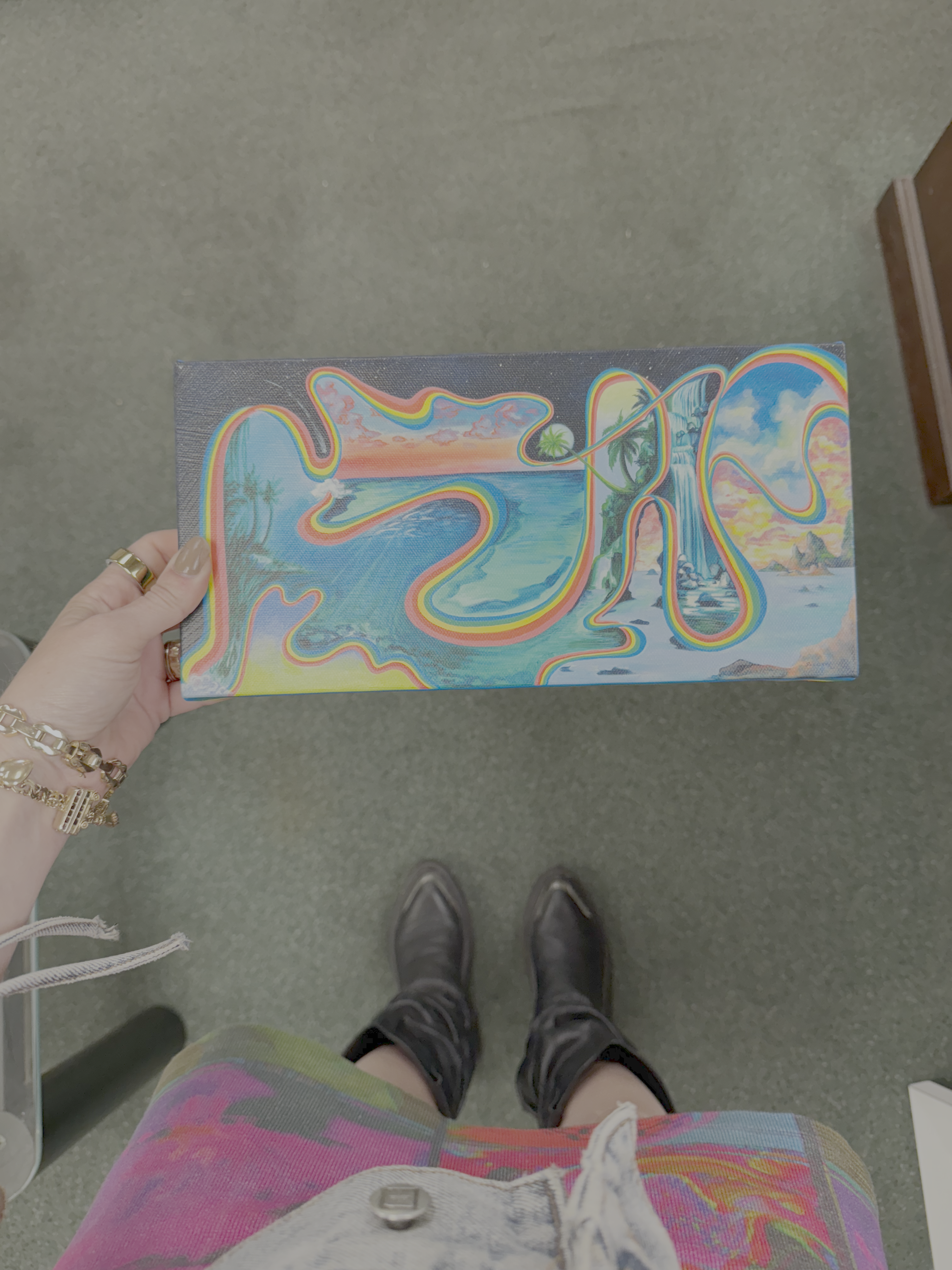 🌌 (Small) Celestial Time Warp – 11.5 x 6 Canvas (Pre-Order) - Transparent Utopia by Sadie Rose