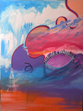 Das Energi Live Painting - Original Painting - Transparent Utopia by Sadie Rose