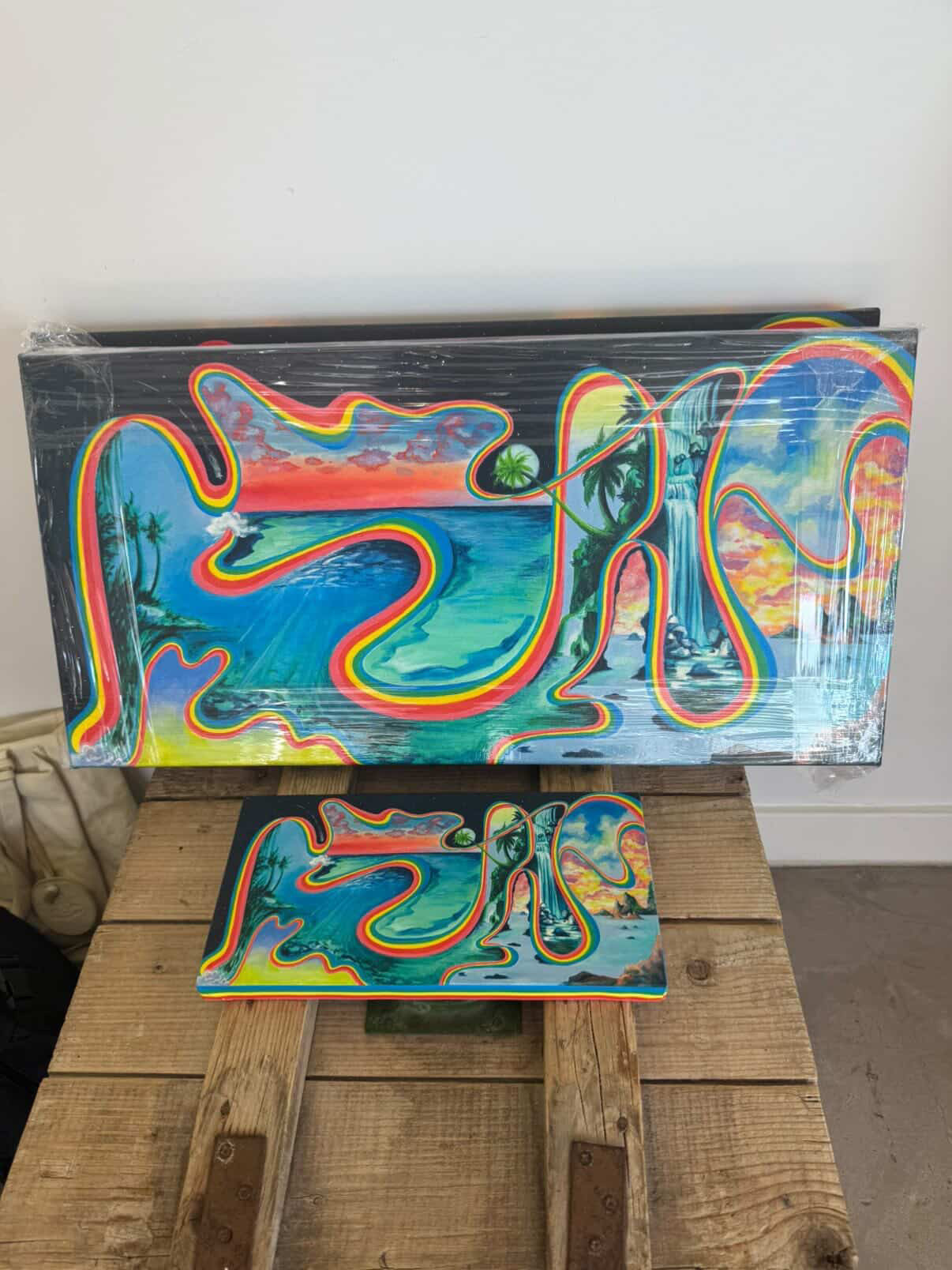 🌌 (Large) Celestial Time Warp – 12 x 24 Canvas (Pre-Order) - Transparent Utopia by Sadie Rose