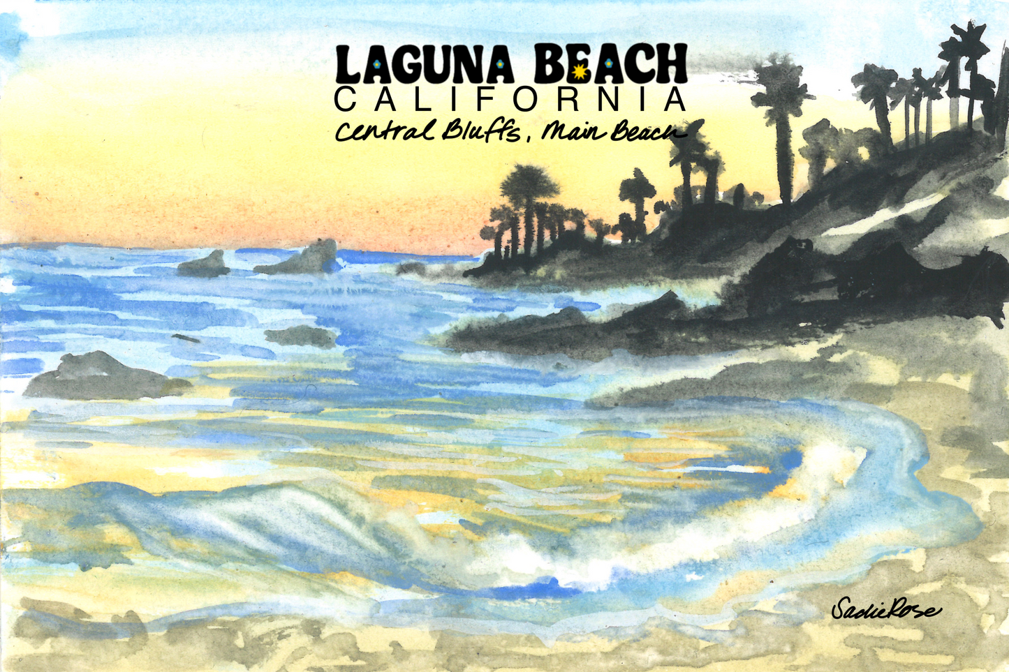 Postcard - Central Bluffs, Main Beach - Transparent Utopia by Sadie Rose