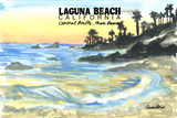 Postcard - Central Bluffs, Main Beach - Transparent Utopia by Sadie Rose