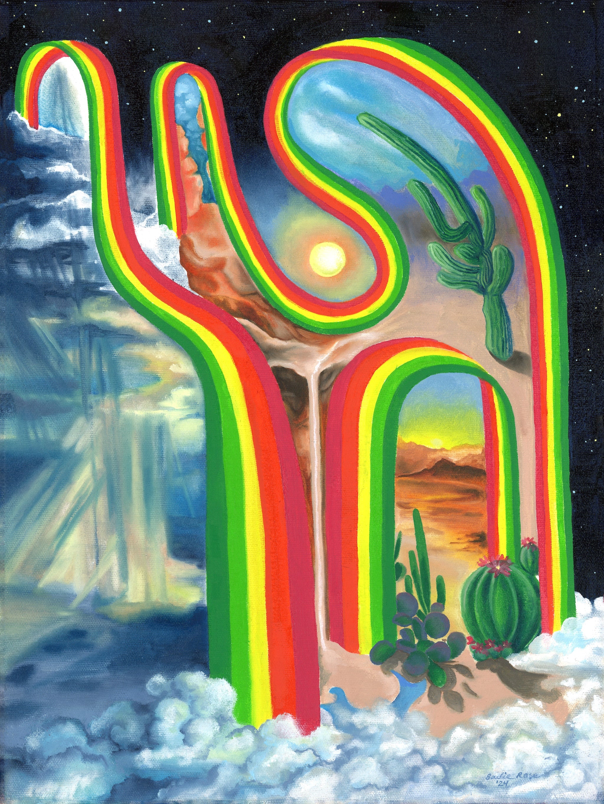 Desert Arcadia Print - Transparent Utopia by Sadie Rose