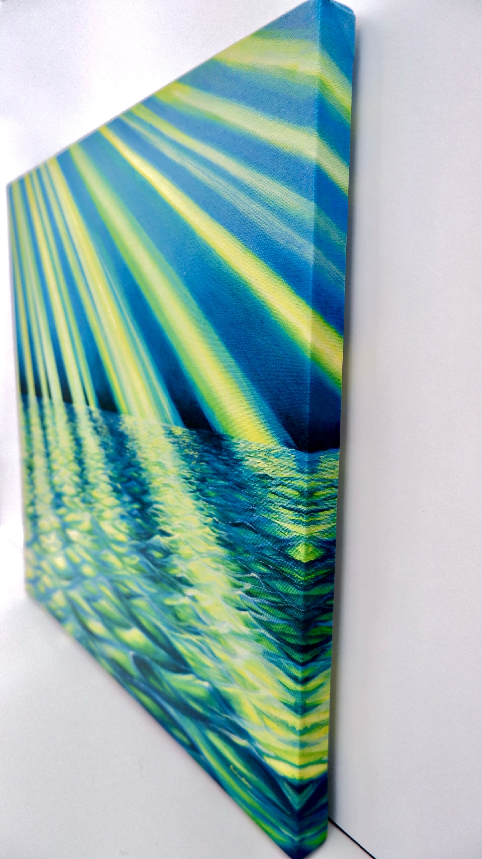 Sun Beams | 14x14  Stretched Canvas Print - Transparent Utopia by Sadie Rose