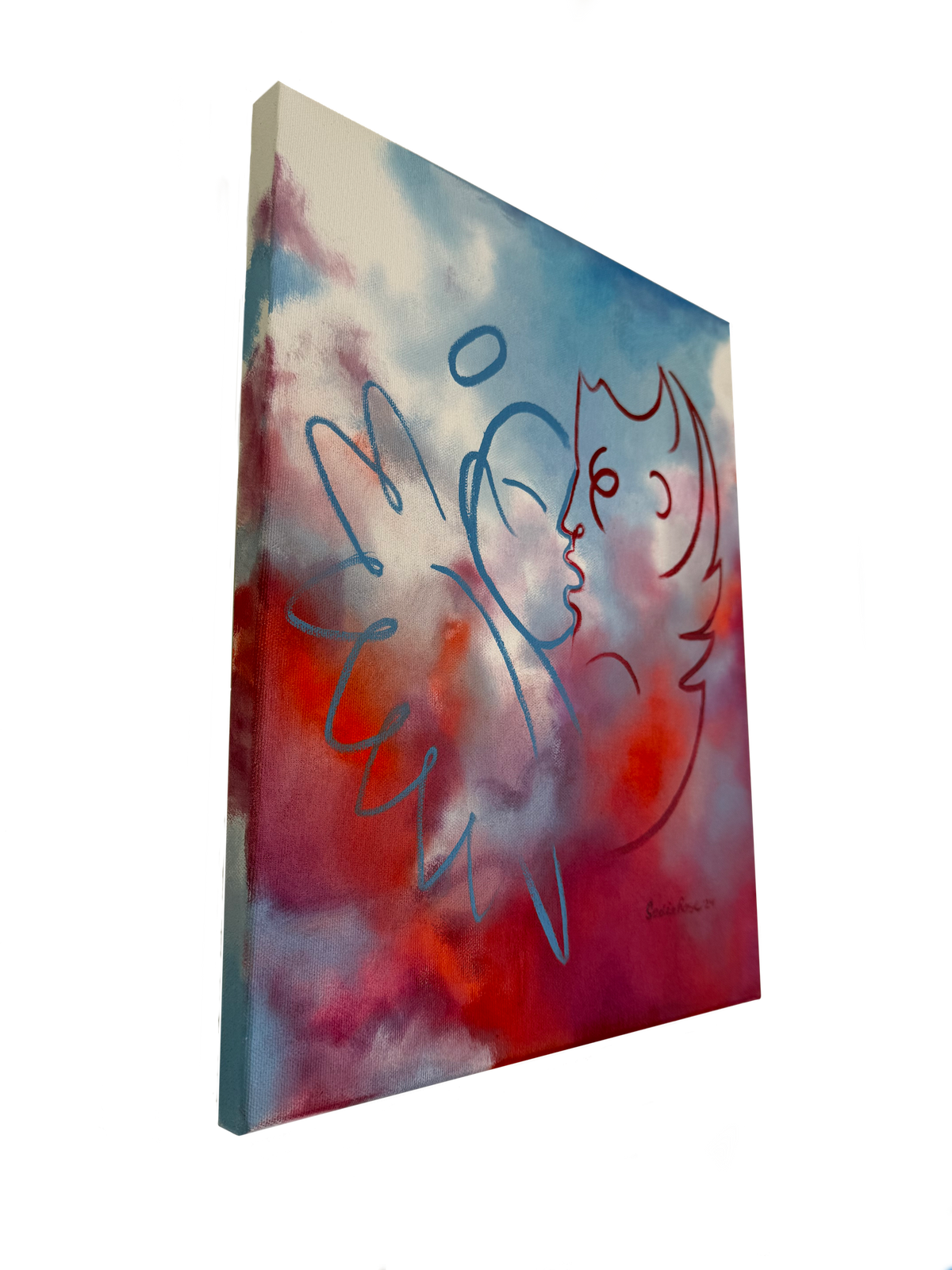 Tethered Realms 2 — Original Oil Painting - Transparent Utopia by Sadie Rose