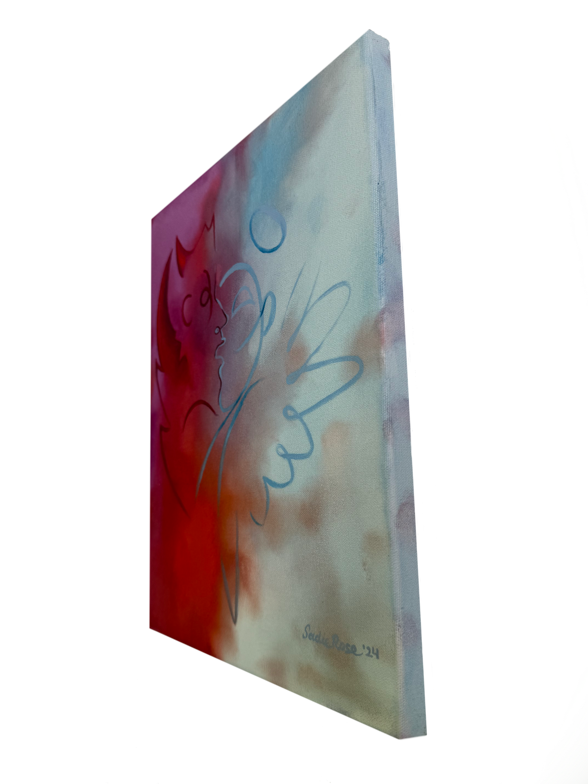Tethered Realms 1 — Original Oil Painting - Transparent Utopia by Sadie Rose