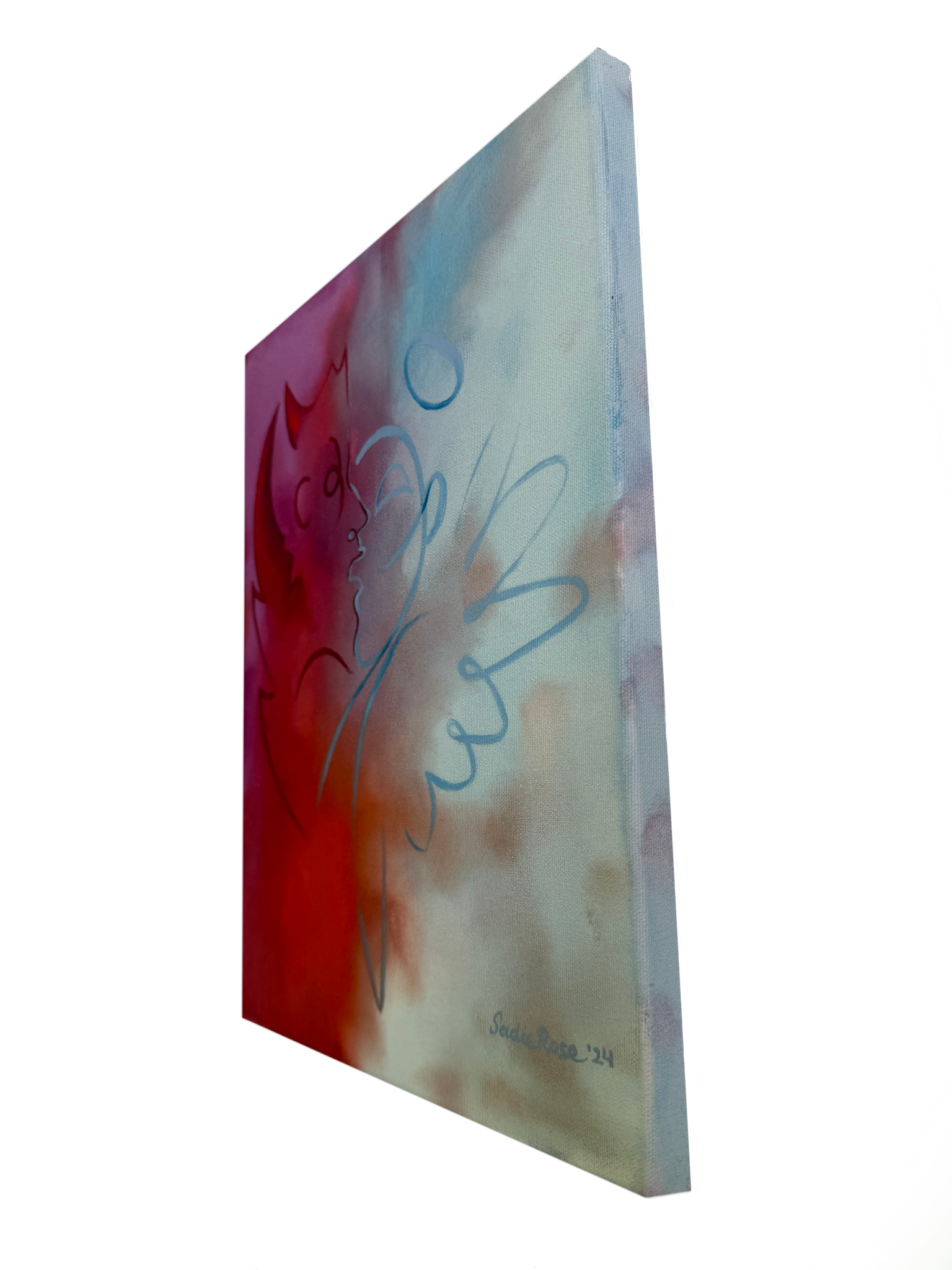 Tethered Realms 1 — Original Oil Painting - Transparent Utopia by Sadie Rose