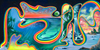 Celestial Time Warp — Original Oil Painting - Transparent Utopia by Sadie Rose