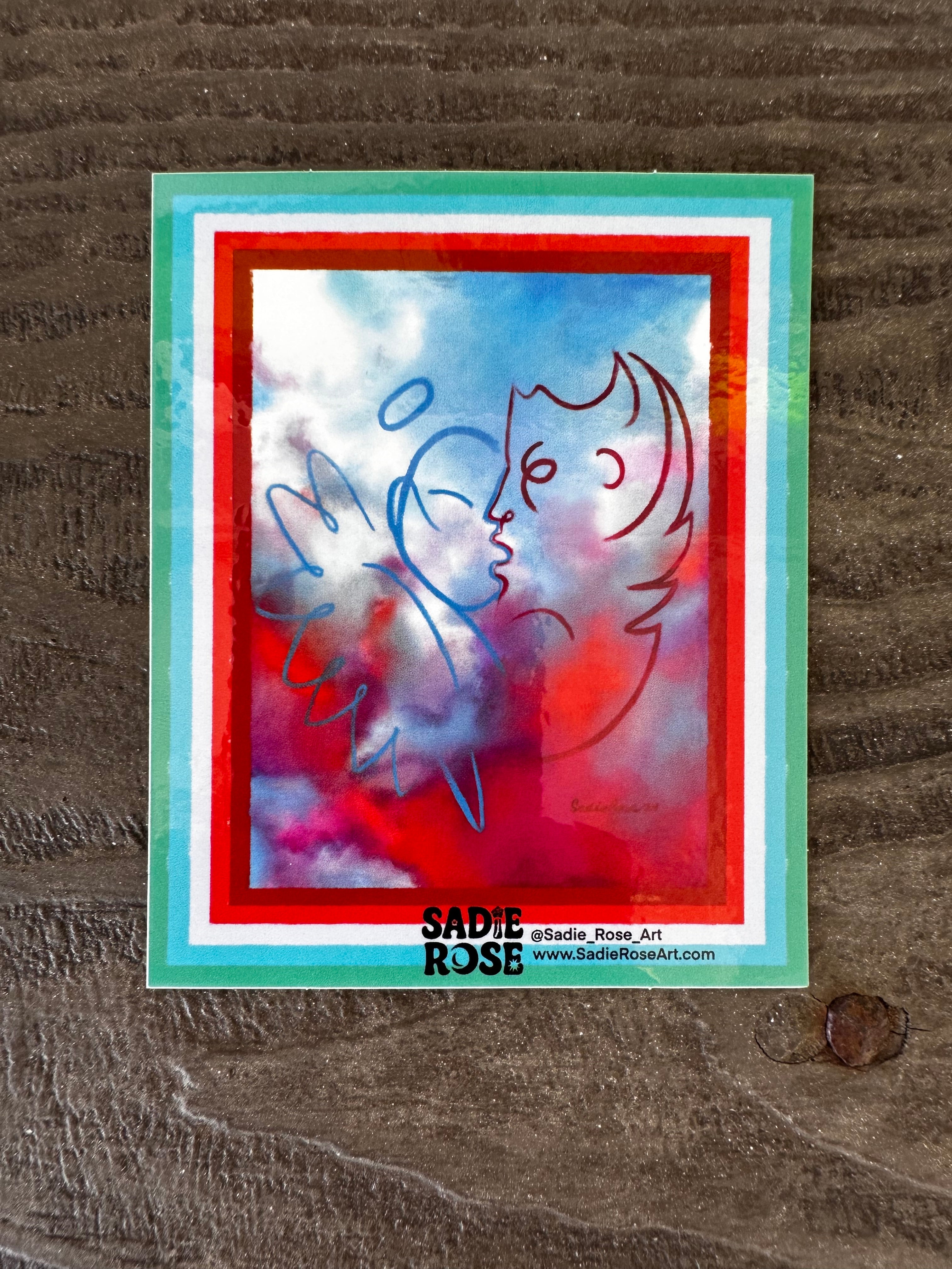 Sticker - Tethered Realms 2 - Transparent Utopia by Sadie Rose