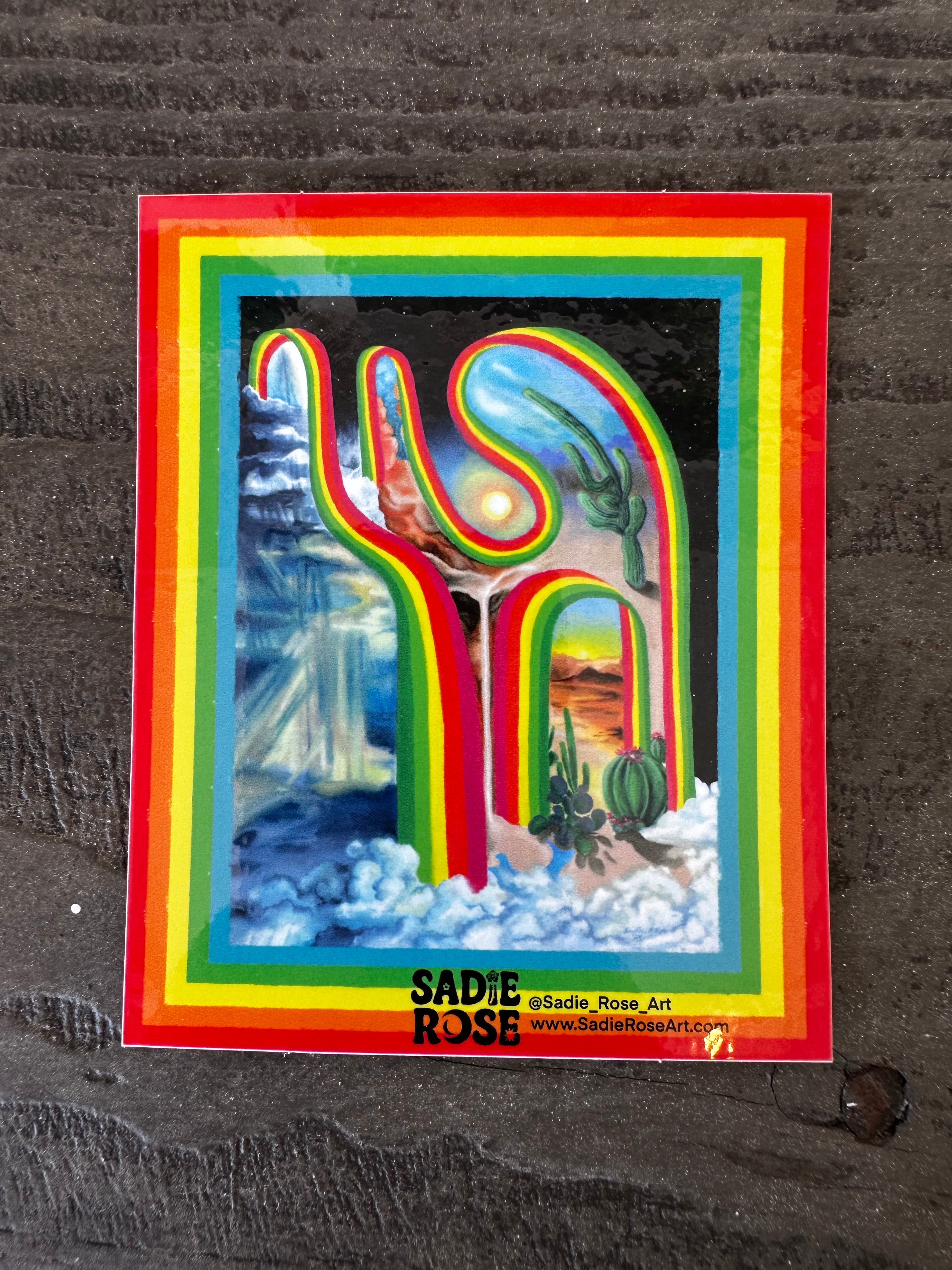 Sticker - Desert Arcadia - Transparent Utopia by Sadie Rose