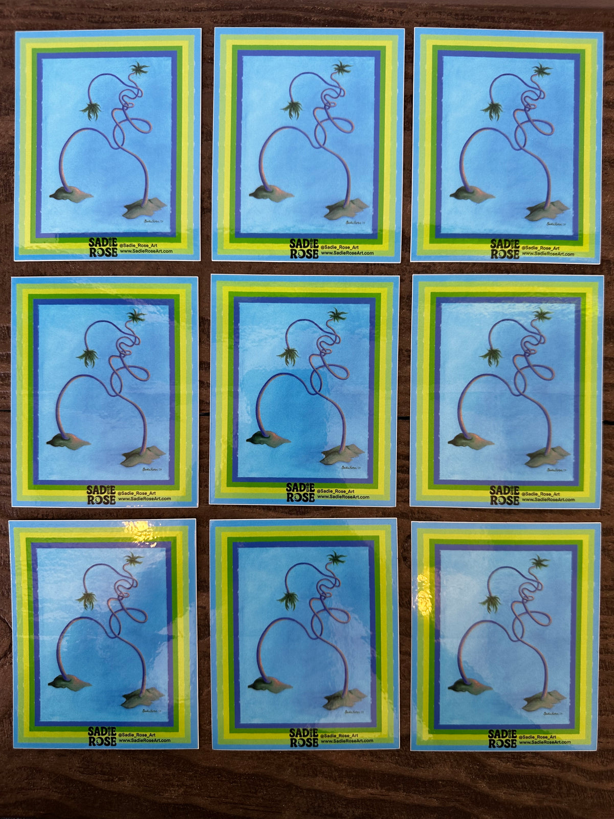 Sticker - Tangled Heights - Transparent Utopia by Sadie Rose