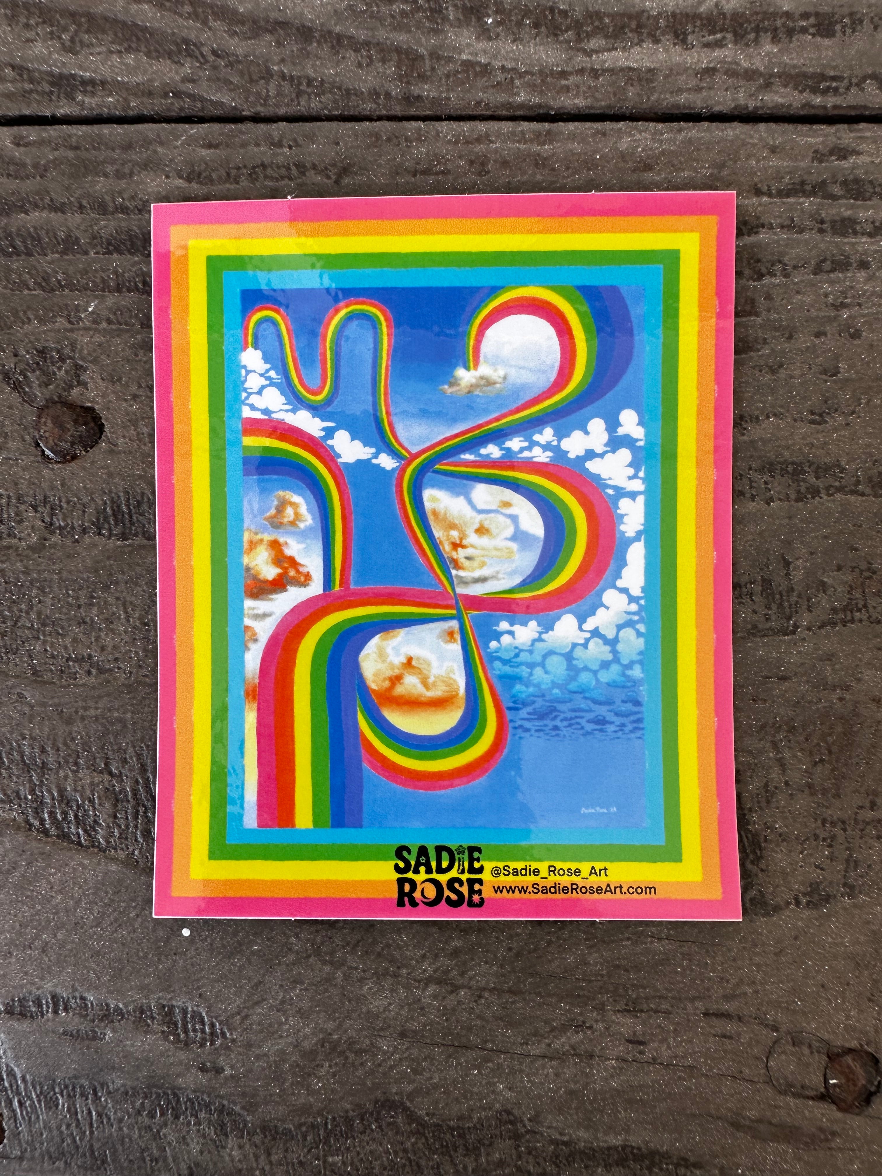 Sticker- Cloud Factory - Transparent Utopia by Sadie Rose