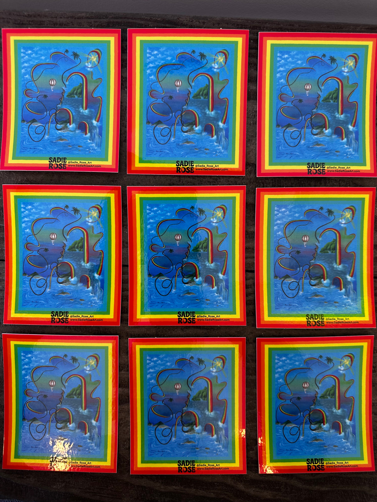 Sticker - Islands That Don't Know They're Dreaming - Transparent Utopia by Sadie Rose
