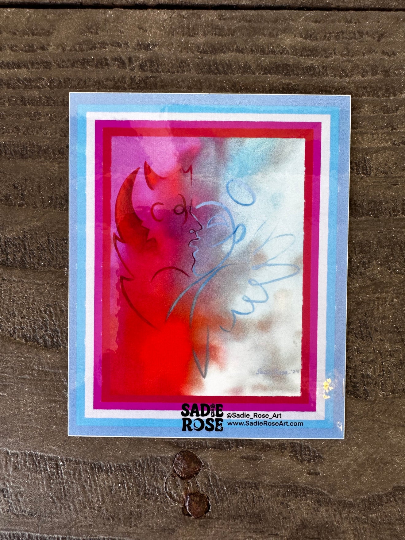 Sticker - Tethered Realms 1 - Transparent Utopia by Sadie Rose