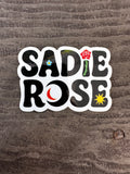 Sticker - Sadie Rose - White Logo