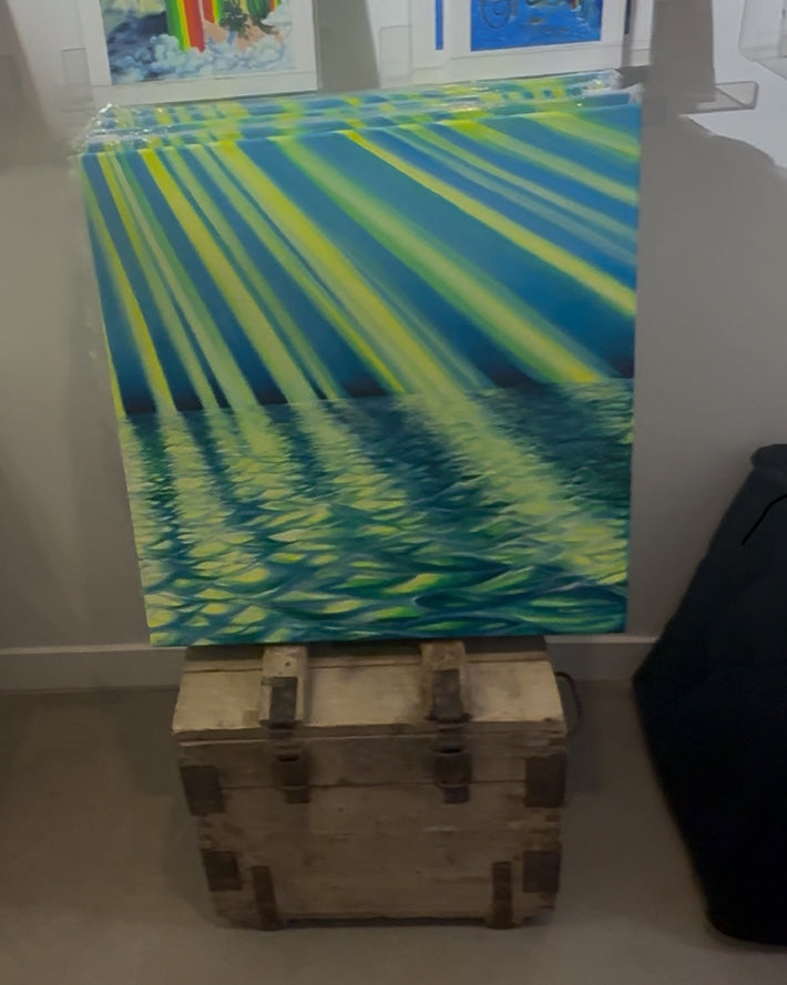 ☀️ (Large) Sun Beams – 24 x 24 Canvas (Pre-Order) - Transparent Utopia by Sadie Rose
