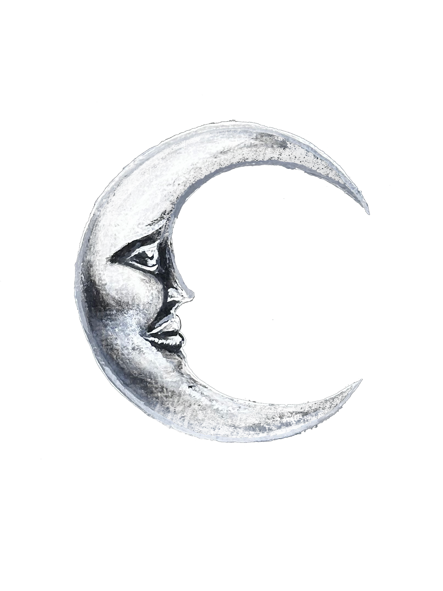 Tattoo – Crescent Moon - Transparent Utopia by Sadie Rose