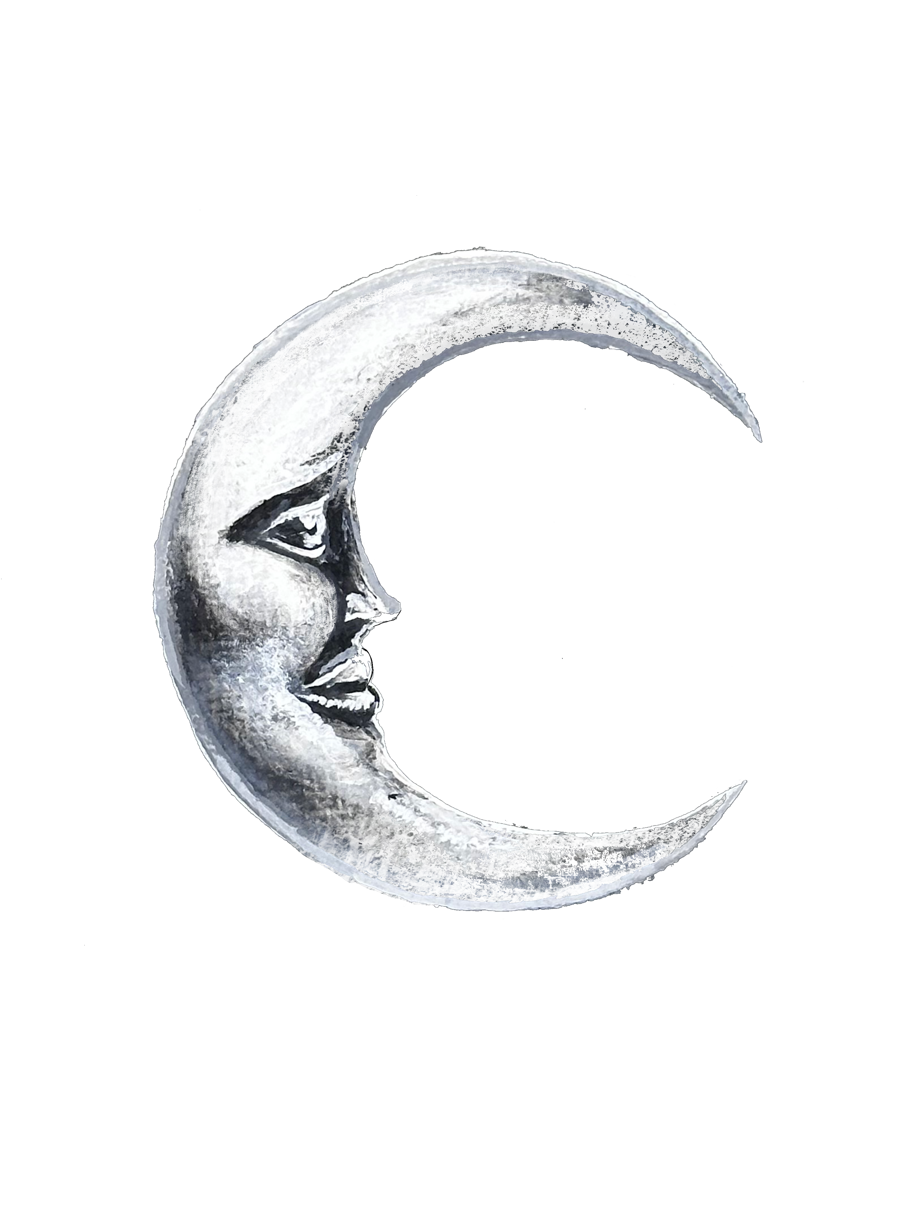 Tattoo – Crescent Moon - Transparent Utopia by Sadie Rose