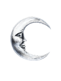 Tattoo – Crescent Moon - Transparent Utopia by Sadie Rose