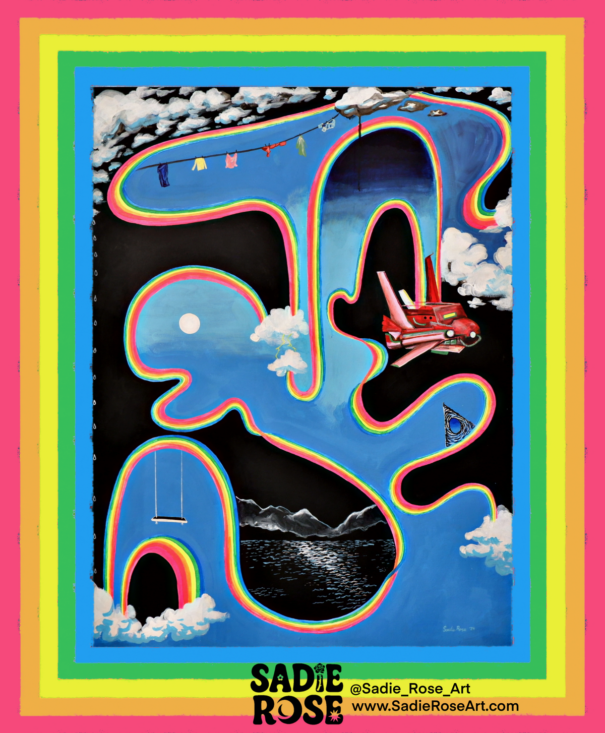 Sticker - LIB Junk Rainbow Portal - Transparent Utopia by Sadie Rose