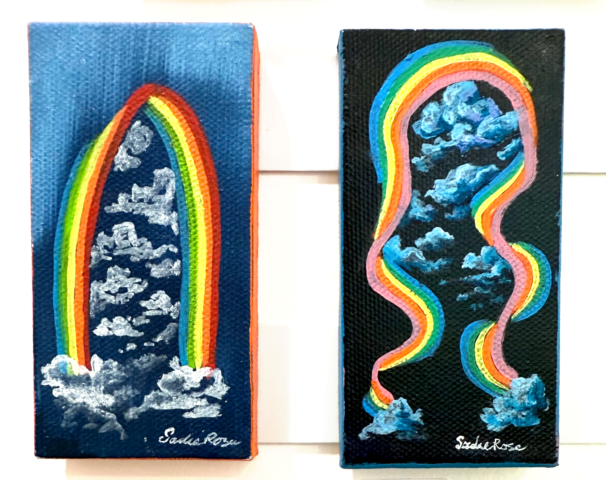 Mini Rainbow Portal Painting - Transparent Utopia by Sadie Rose