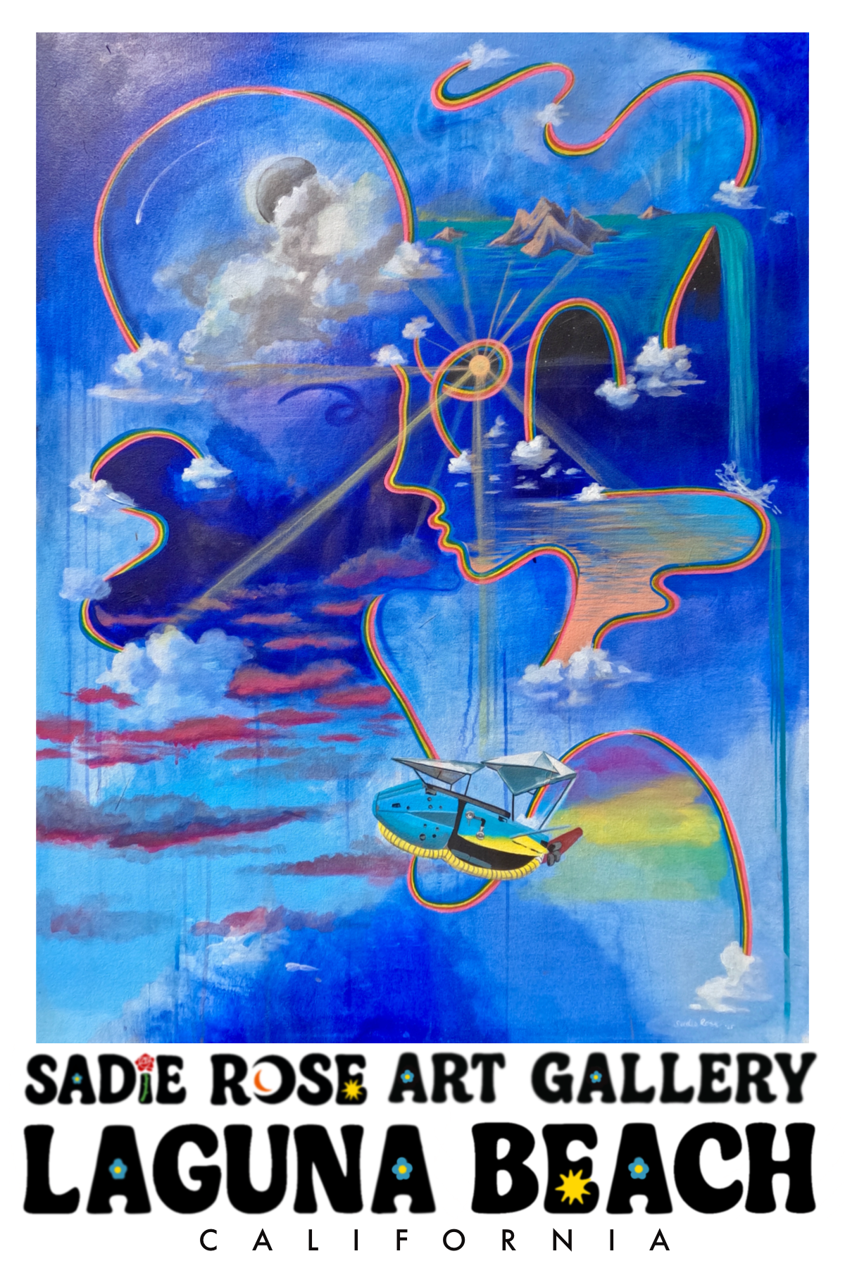 Postcard - Soulmates in Gemini - Transparent Utopia by Sadie Rose