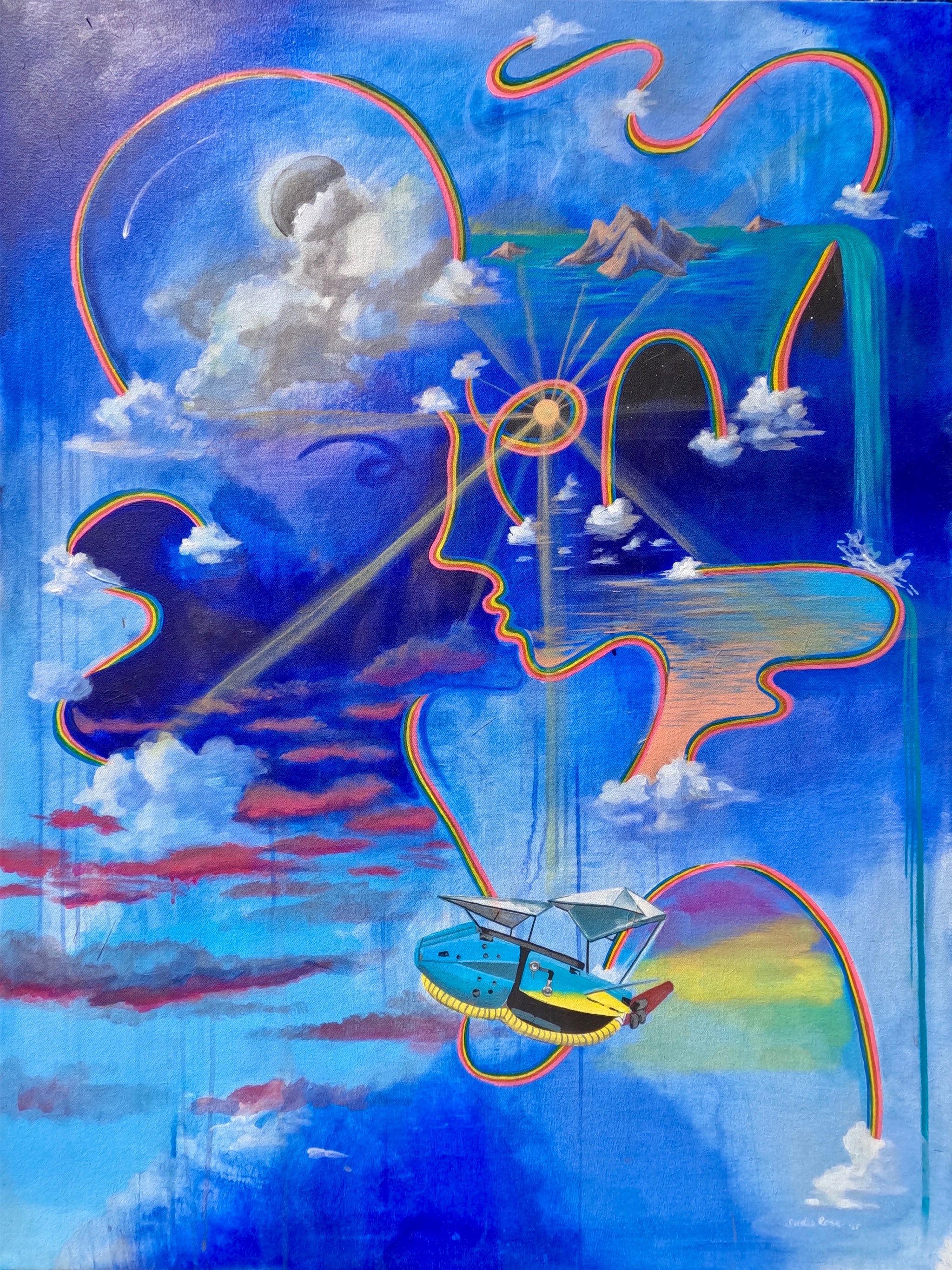 Soulmates in Gemini 9x12 Print - Transparent Utopia by Sadie Rose