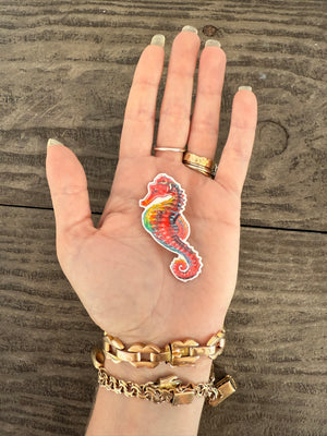 Tattoo - Seahorse - Transparent Utopia by Sadie Rose
