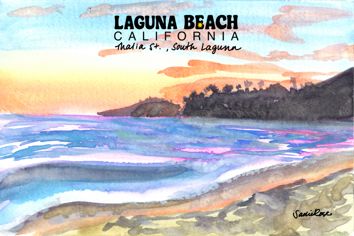 Postcard - Thalia St., South Laguna - Transparent Utopia by Sadie Rose
