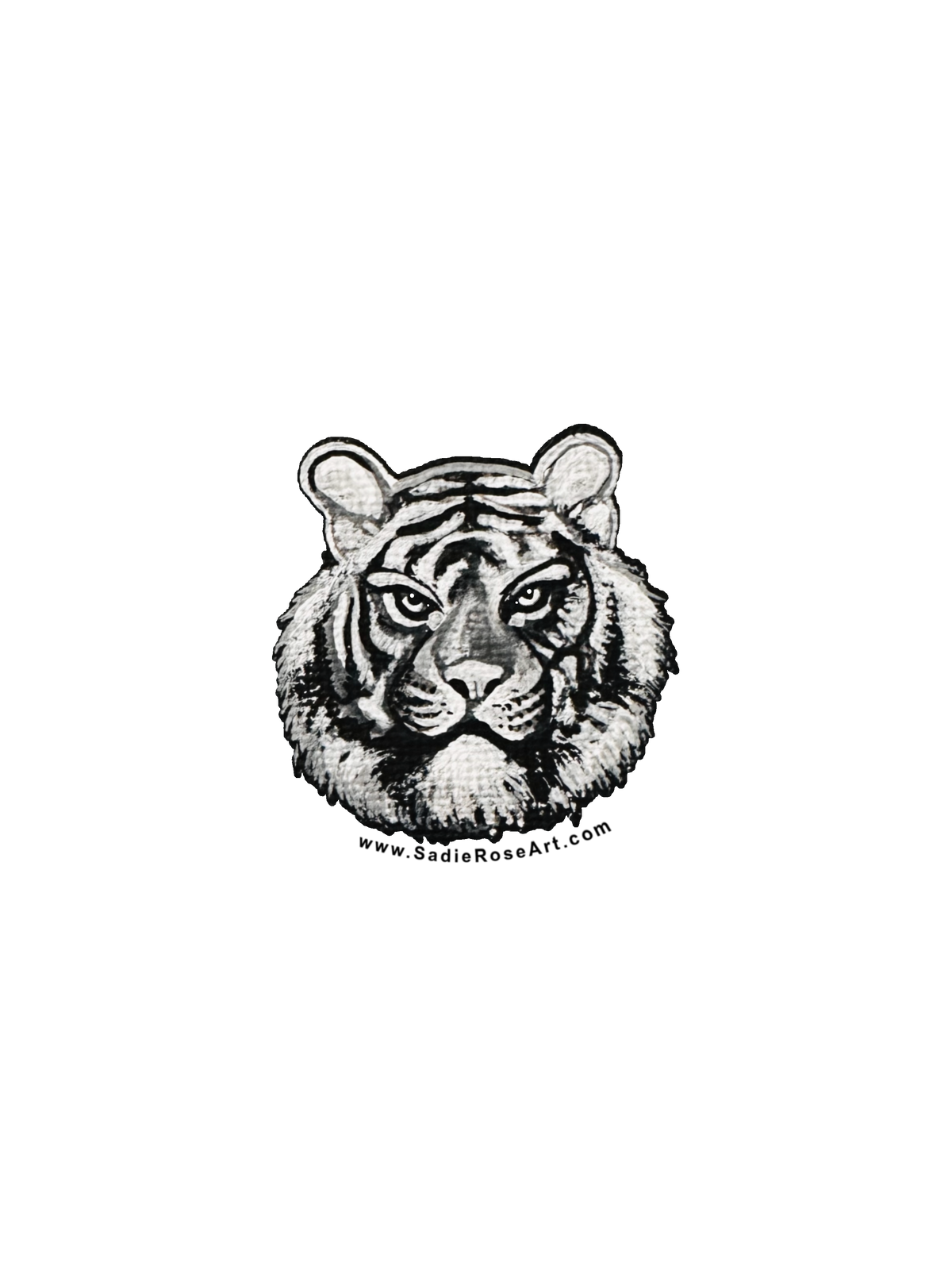 🐯 Small Sticker – Tiger - Transparent Utopia by Sadie Rose