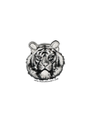 🐯 Small Sticker – Tiger - Transparent Utopia by Sadie Rose