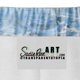 "Wash" Silk Trousers - Transparent Utopia by Sadie Rose
