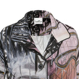 "Letters" Silk Blouse - Transparent Utopia by Sadie Rose