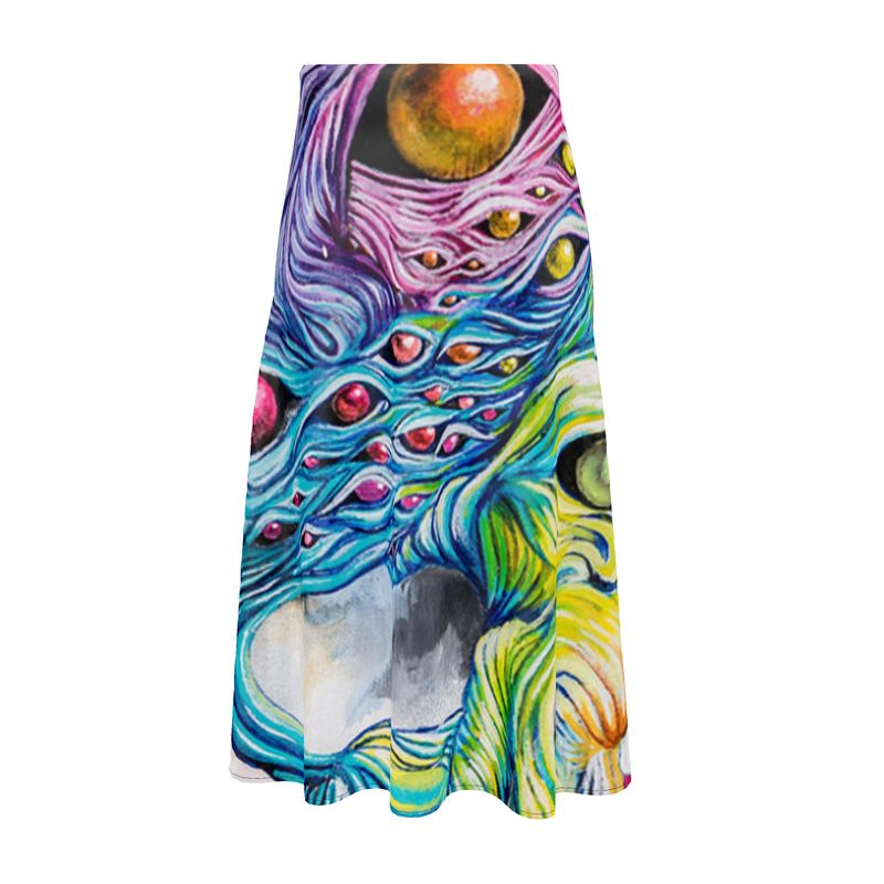 Dreamer Midi Skirt - Transparent Utopia by Sadie Rose