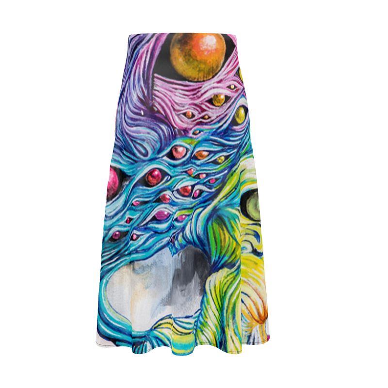 Dreamer Midi Skirt - Transparent Utopia by Sadie Rose