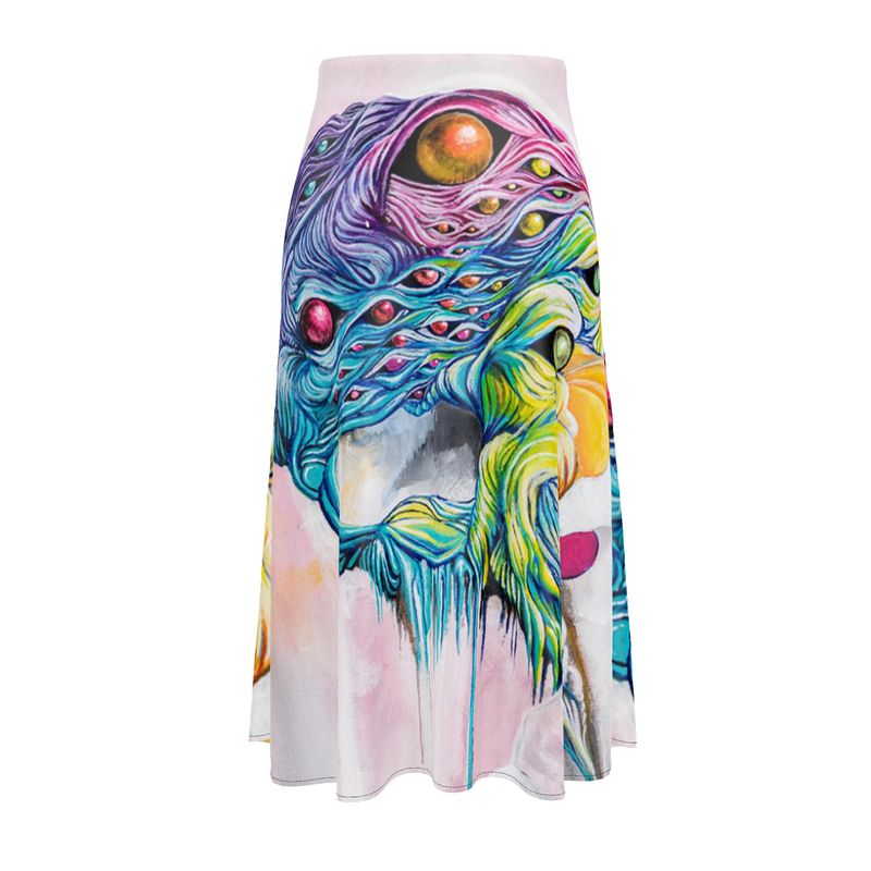 Dreamer Midi Skirt - Transparent Utopia by Sadie Rose