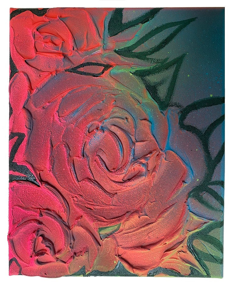 Technicolor Rosebush - Transparent Utopia by Sadie Drucker